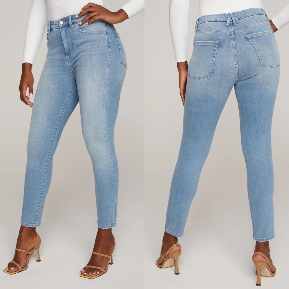 * SALE * Good American Good Waist Skinny Jeans Blue629